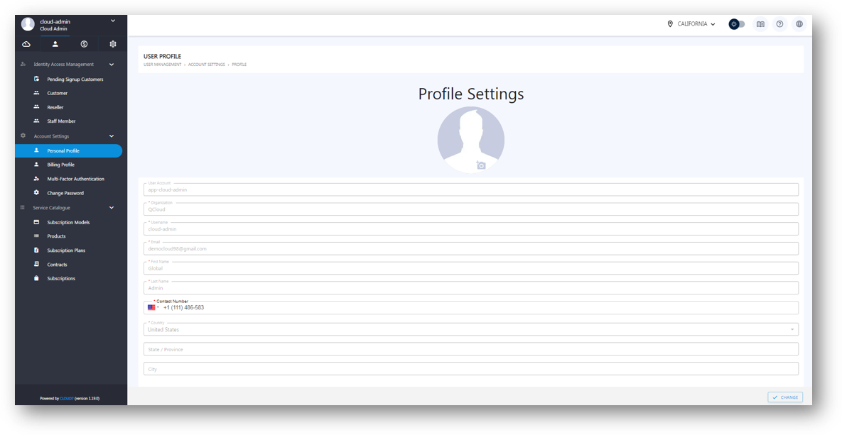 Account Settings - iVolve Cloud Documentation