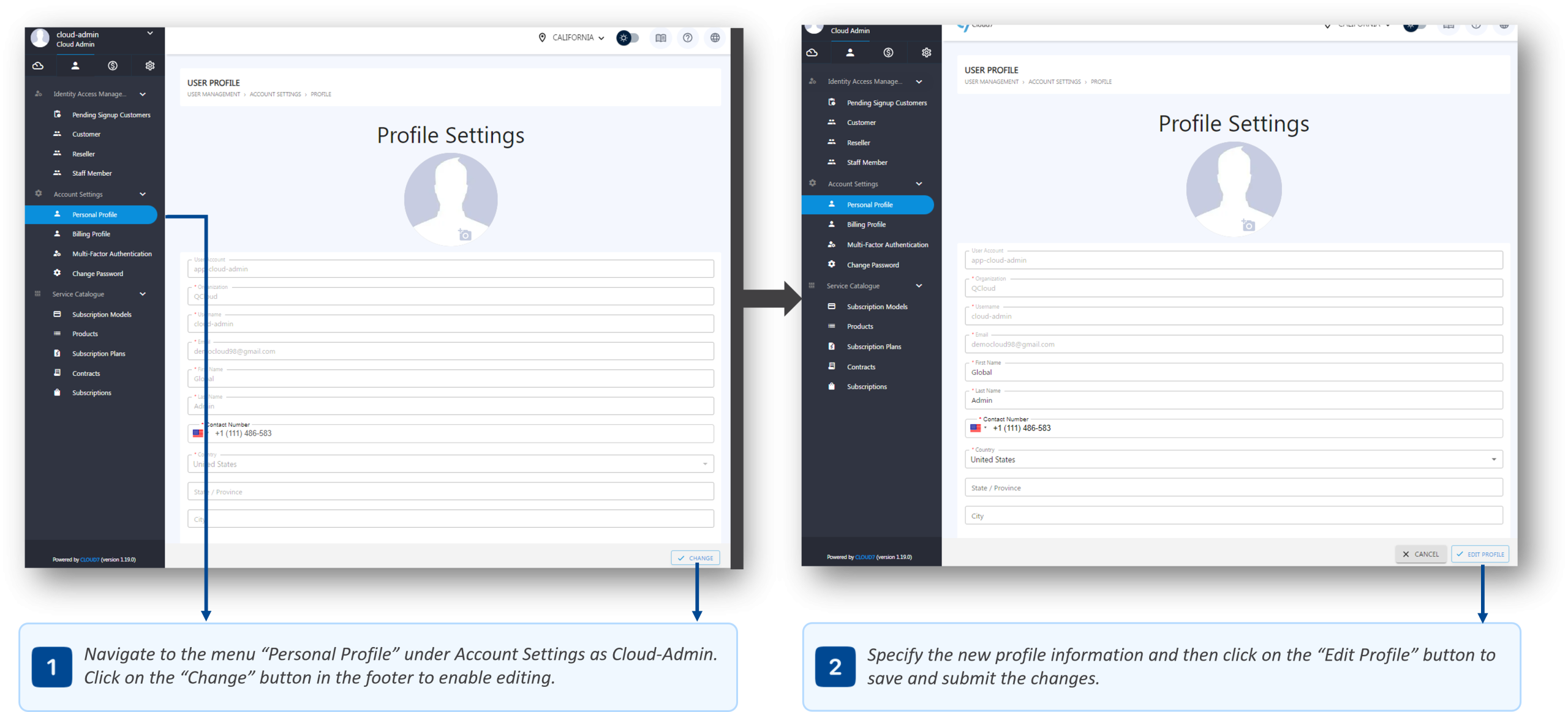 Account Settings - iVolve Cloud Documentation