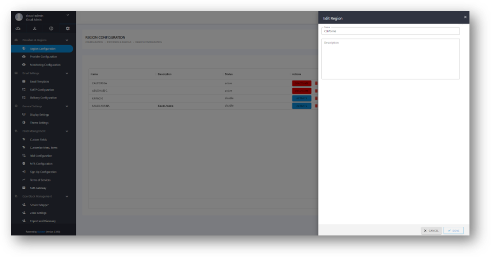 Providers & Regions - iVolve Cloud Documentation