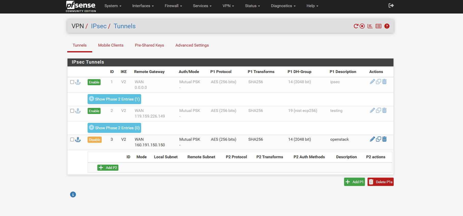IPSEC Tunnel Deletion - iVolve Cloud Documentation